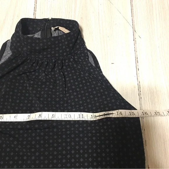 Michael Kors Neck Halter Top Black With Gray Dots Women’s XS - Picture 3 of 6